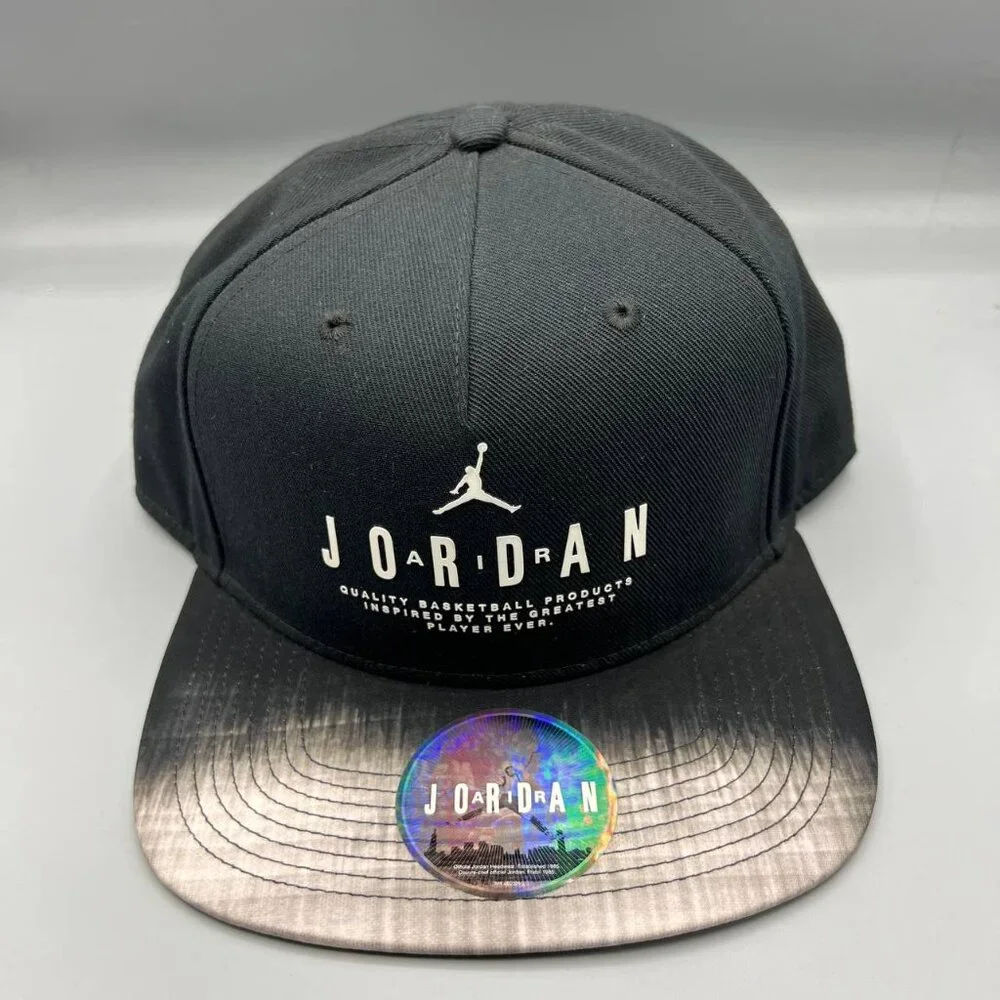 Air Jordan Hat Men Black Faded‎ Jumpman Snap Back Cap